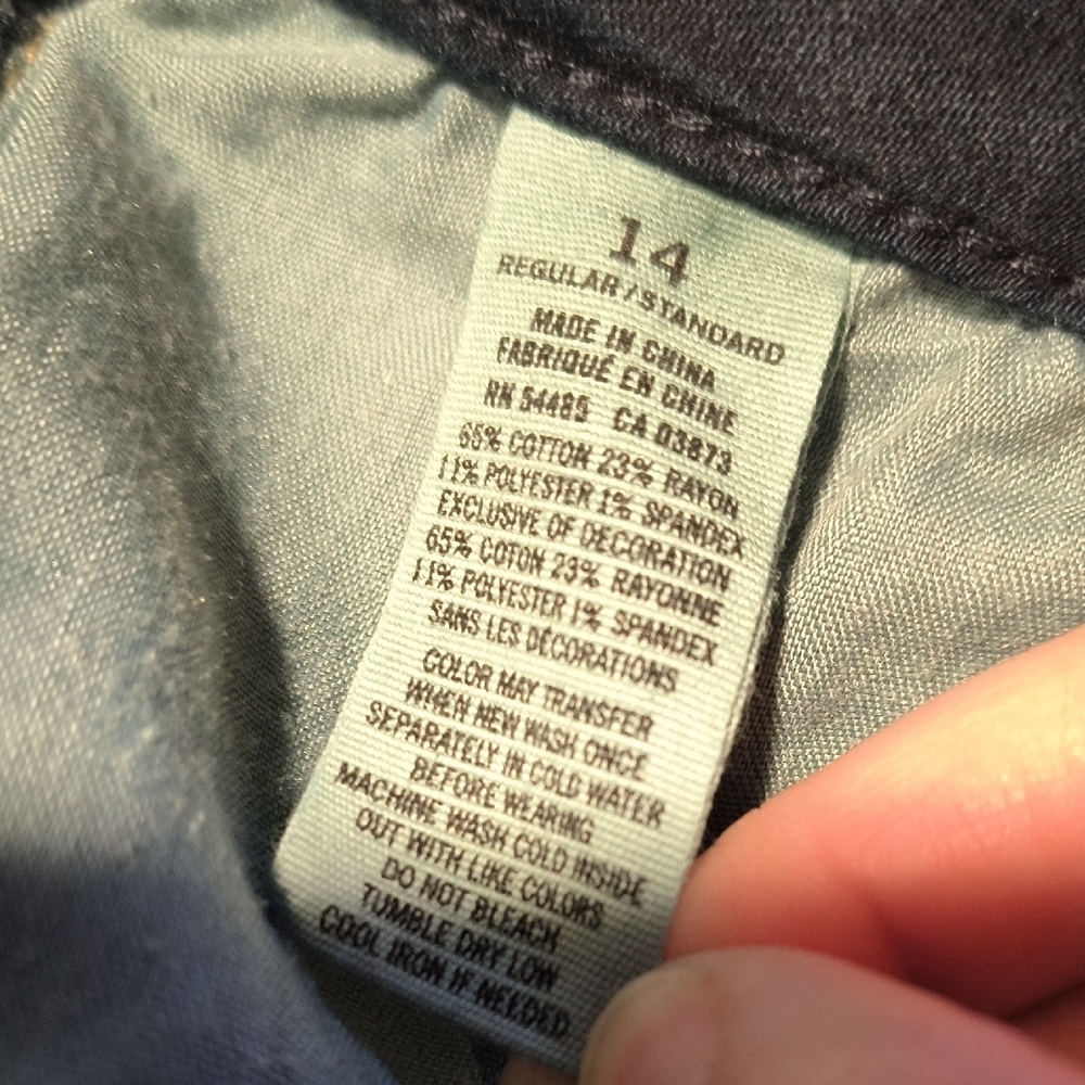 Super Stretch Skinny w/30.5" Inseam Mid Rise American Eagle Size 14 Denim sac309 - Picture 6 of 7